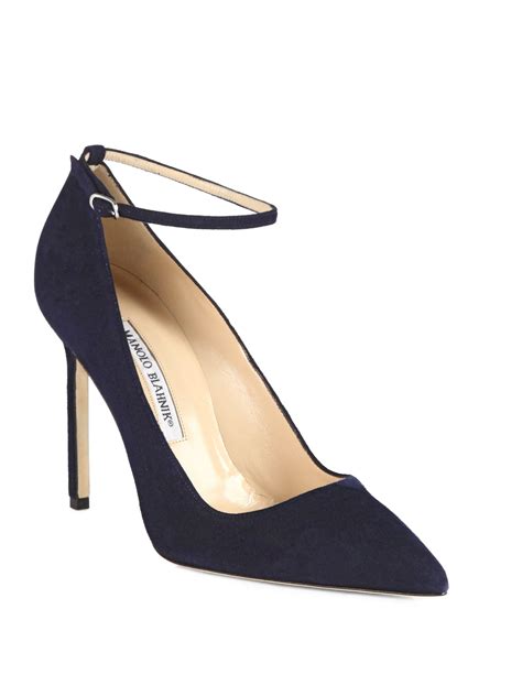 Navy Suede pumps 